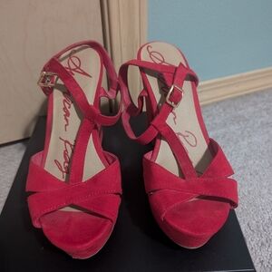 American Rag Red Strappy Heels